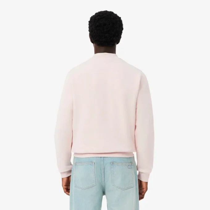 Fleece-Sweatshirt för män med krokodilmotiv Fleece-Sweatshirt för män med krokodilmotiv