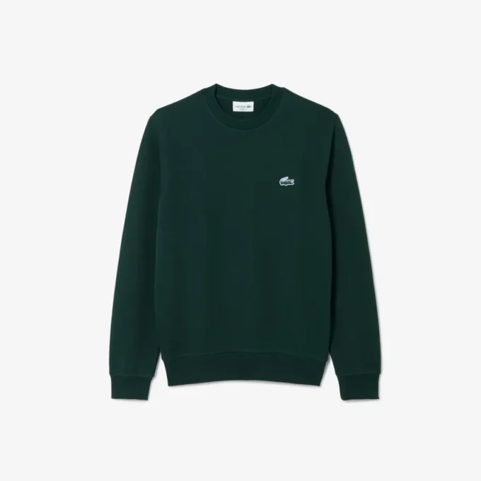 Fleece-Sweatshirt för män med krokodilmotiv Fleece-Sweatshirt för män med krokodilmotiv