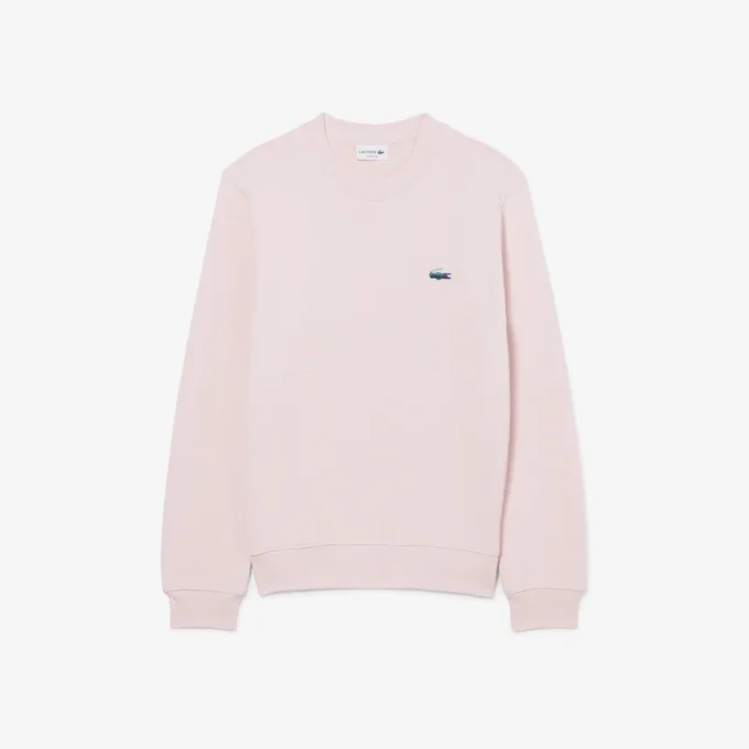 Fleece-Sweatshirt för män med krokodilmotiv Fleece-Sweatshirt för män med krokodilmotiv