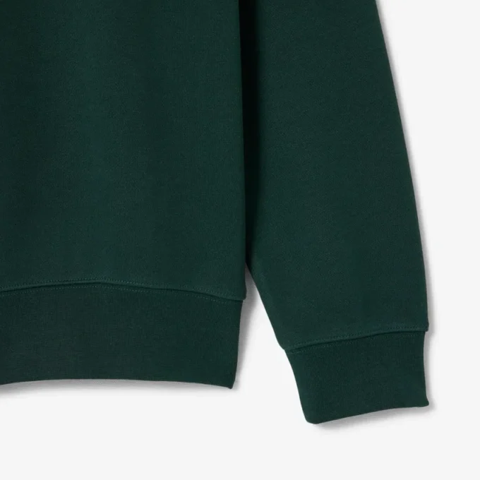 Fleece-Sweatshirt för män med krokodilmotiv Fleece-Sweatshirt för män med krokodilmotiv