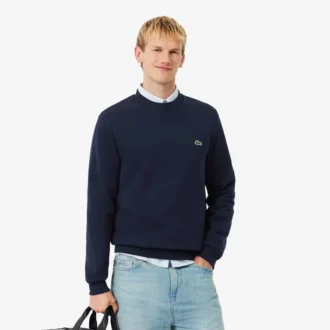 Fleece-Sweatshirt i klassisk passform för herr