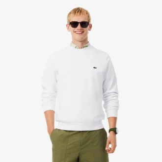 Fleece-Sweatshirt i klassisk passform för herr