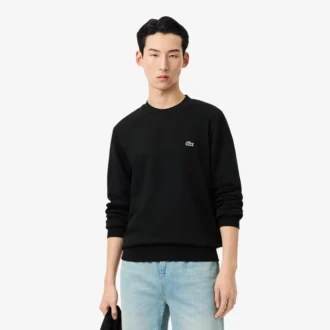 Fleece-Sweatshirt i klassisk passform för herr