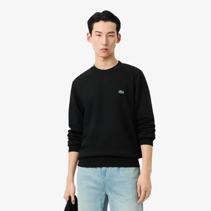 Fleece-Sweatshirt i klassisk passform för herr Fleece-Sweatshirt i klassisk passform för herr
