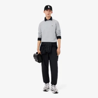 Fleece-Sweatshirt i klassisk passform för herr