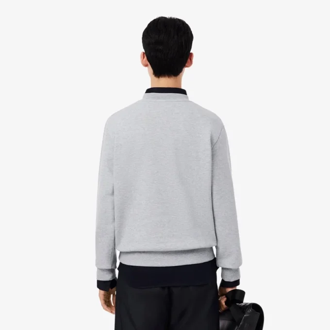 Fleece-Sweatshirt i klassisk passform för herr