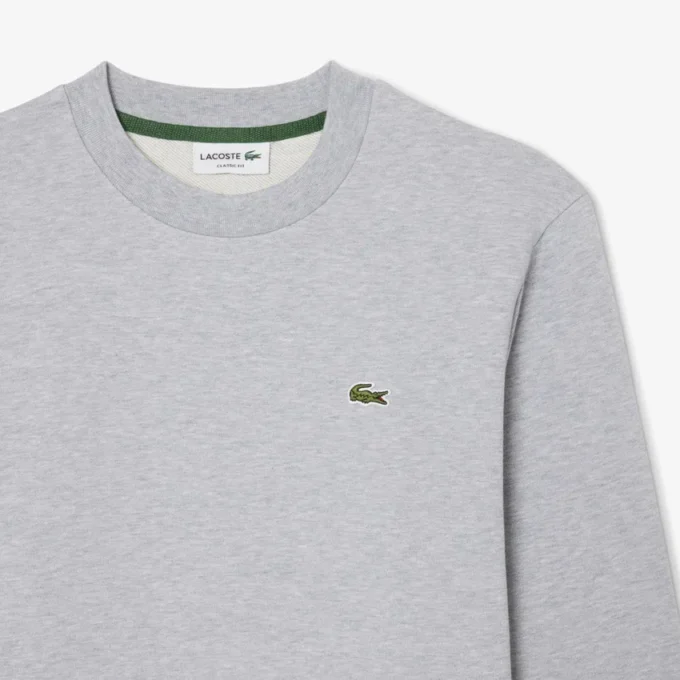 Fleece-Sweatshirt i klassisk passform för herr