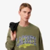 Fleece-Sweatshirt i lös passform för herr