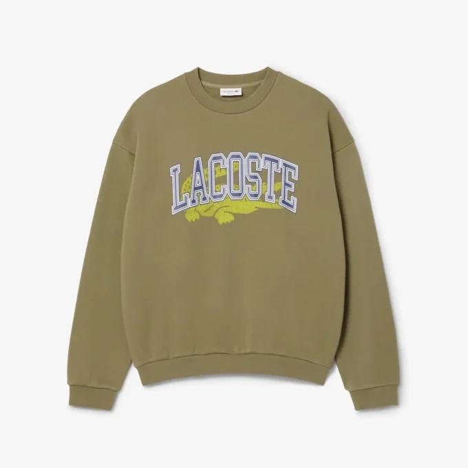 Fleece-Sweatshirt i lös passform för herr