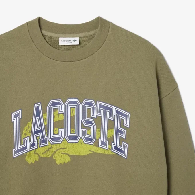 Fleece-Sweatshirt i lös passform för herr