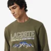 Fleece-Sweatshirt med broderat motiv för herr