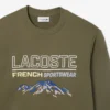 Fleece-Sweatshirt med broderat motiv för herr