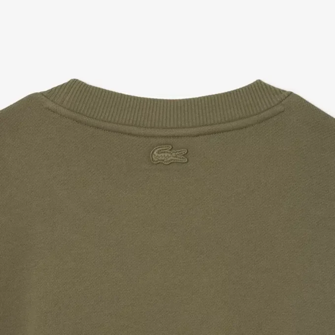 Fleece-Sweatshirt med broderat motiv för herr
