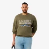 Fleece-Sweatshirt med broderat motiv för herr