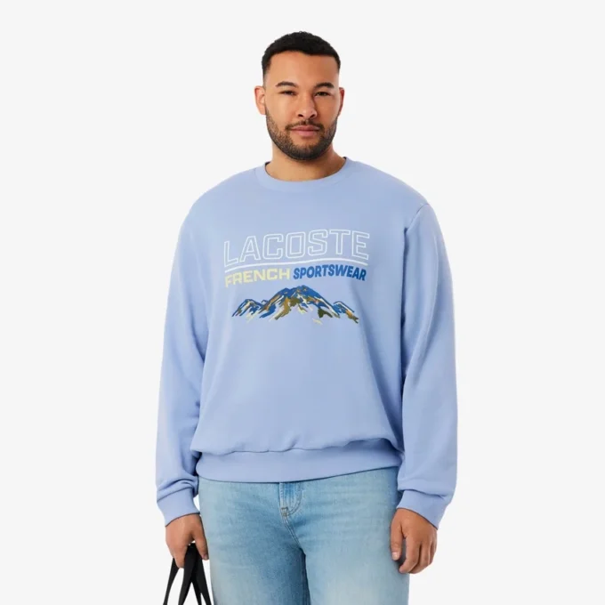 Fleece-Sweatshirt med broderat motiv för herr Fleece-Sweatshirt med broderat motiv för herr