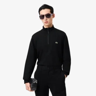 Fleece-sweatshirt med dragkedja för herr