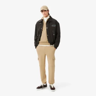 Fleece-sweatshirt med dragkedja för herr