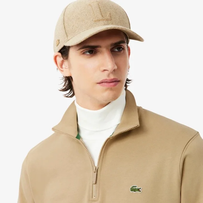 Fleece-sweatshirt med dragkedja för herr