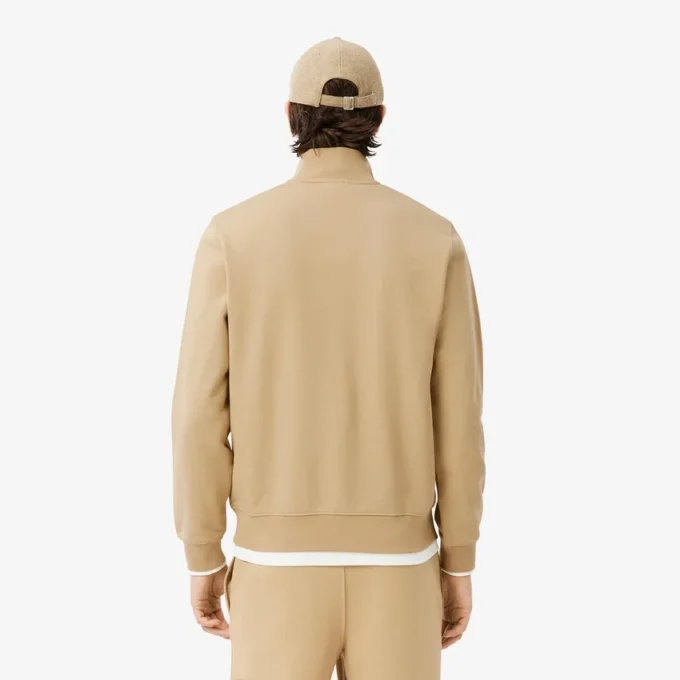 Fleece-sweatshirt med dragkedja för herr