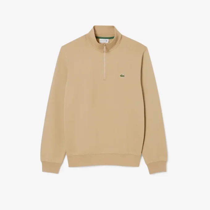 Fleece-sweatshirt med dragkedja för herr