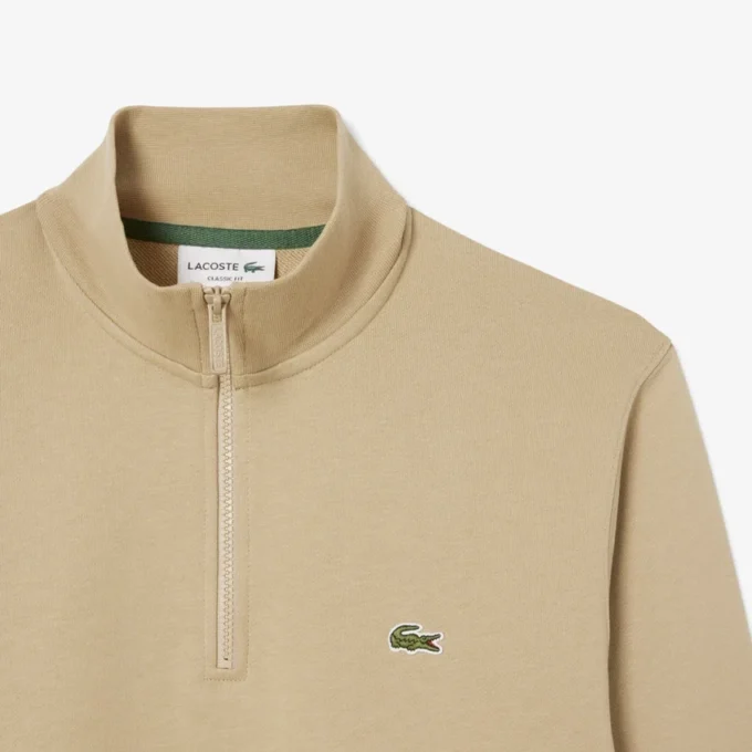 Fleece-sweatshirt med dragkedja för herr