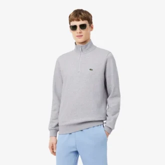 Fleece-Sweatshirt med dragkedja för män