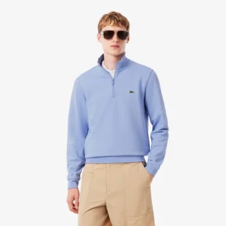 Fleece-Sweatshirt med dragkedja för män