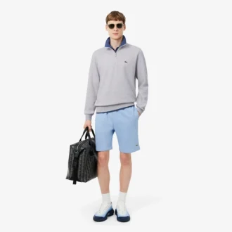 Fleece-Sweatshirt med dragkedja för män