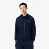 Fleece-Sweatshirt med dragkedja i klassisk passform för herr