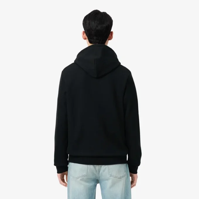 Fleece-Sweatshirt med dragkedja i klassisk passform för herr