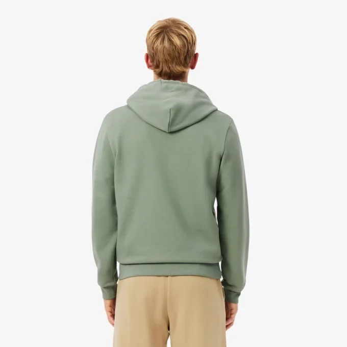 Fleece-Sweatshirt med dragkedja i klassisk passform för herr
