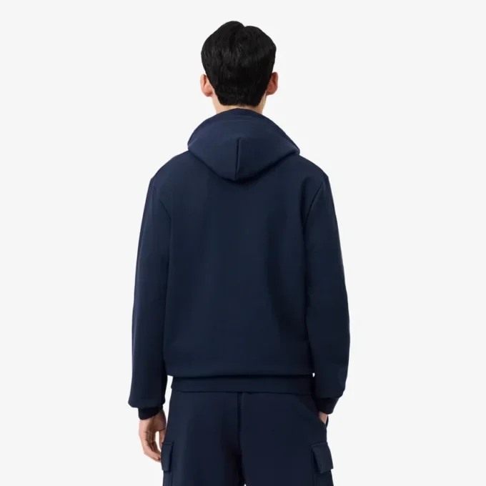 Fleece-Sweatshirt med dragkedja i klassisk passform för herr