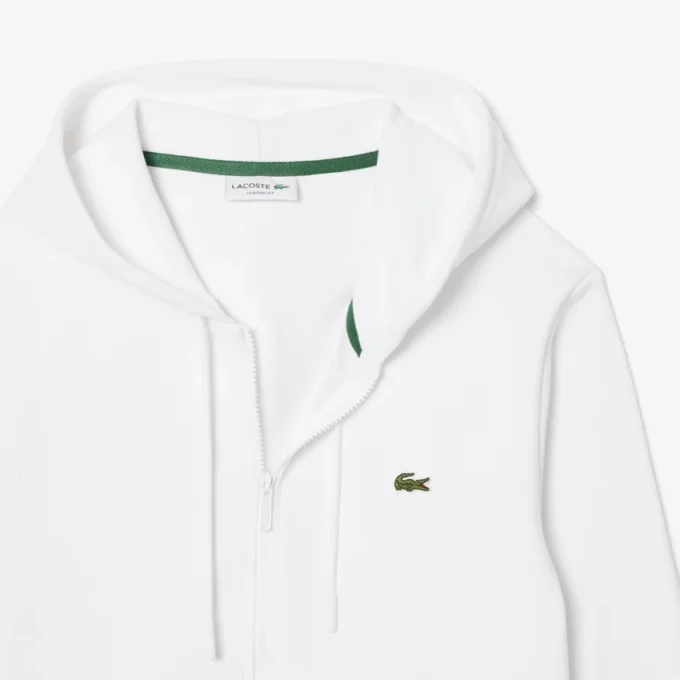 Fleece-Sweatshirt med dragkedja i klassisk passform för herr
