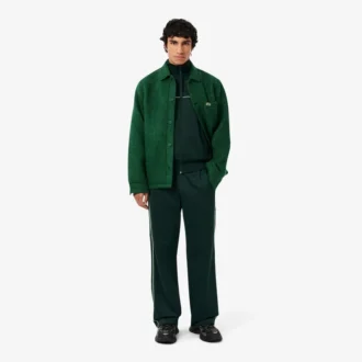 Fleece-Sweatshirt med dragkedja och satineffekt för herr