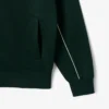 Fleece-Sweatshirt med dragkedja och satineffekt för herr