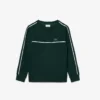 Fleece-Sweatshirt med logotyp och ränder för pojkar