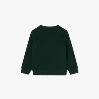 Fleece-Sweatshirt med logotyp och ränder för pojkar