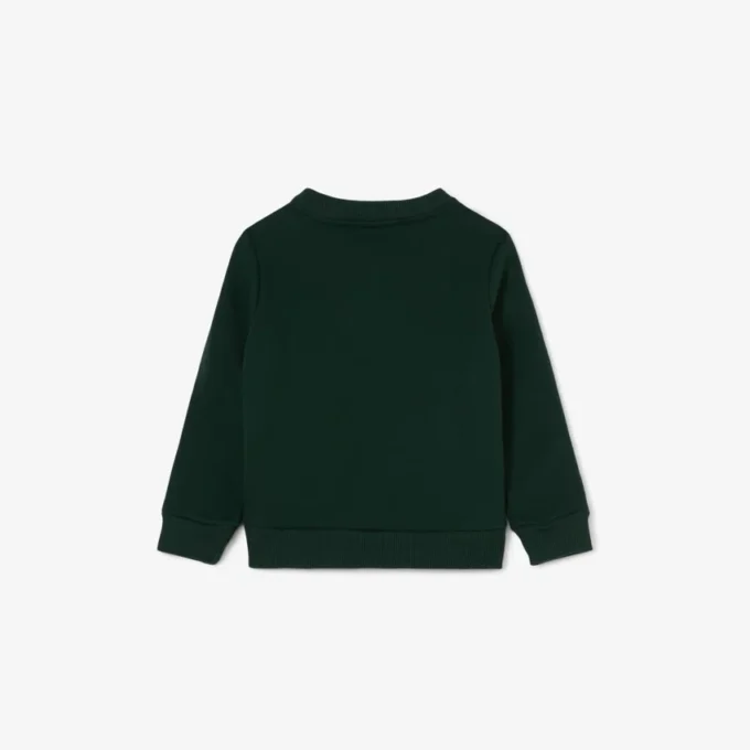 Fleece-Sweatshirt med logotyp och ränder för pojkar Fleece-Sweatshirt med logotyp och ränder för pojkar