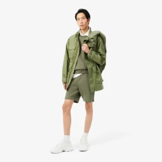 Fleece-Sweatshirt med randigt band