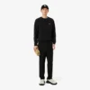 Fleece-Sweatshirt med randigt band Fleece-Sweatshirt med randigt band