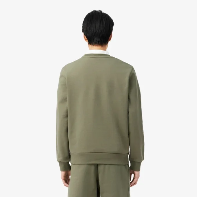 Fleece-Sweatshirt med randigt band Fleece-Sweatshirt med randigt band