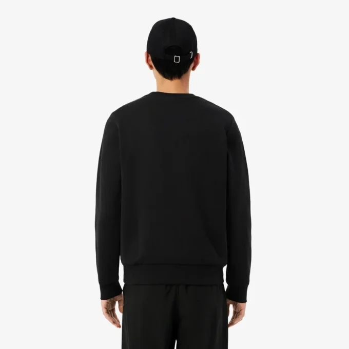 Fleece-Sweatshirt med randigt band Fleece-Sweatshirt med randigt band