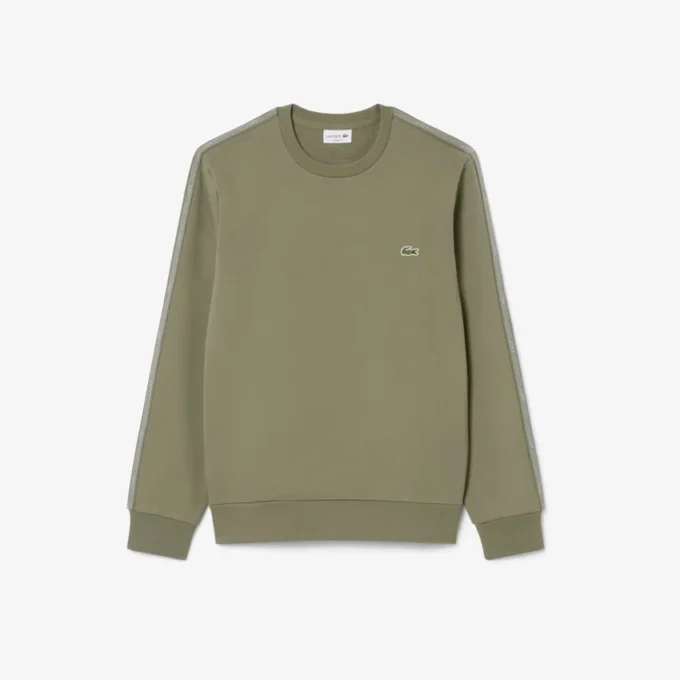 Fleece-Sweatshirt med randigt band Fleece-Sweatshirt med randigt band