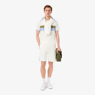 Färgblockerade fleeceshorts för herr