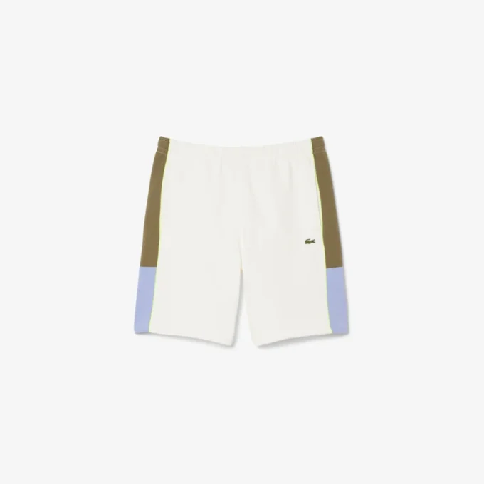 Färgblockerade fleeceshorts för herr Färgblockerade fleeceshorts för herr