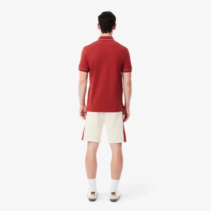 Färgblockerade shorts i bomullsfleece för herr Färgblockerade shorts i bomullsfleece för herr