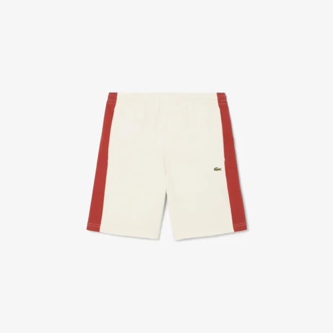 Färgblockerade shorts i bomullsfleece för herr Färgblockerade shorts i bomullsfleece för herr