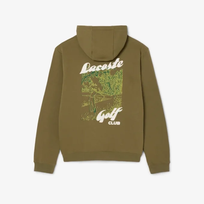 Golfhoodie i tryckt fleece för herr Golfhoodie i tryckt fleece för herr