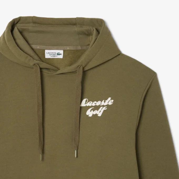 Golfhoodie i tryckt fleece för herr Golfhoodie i tryckt fleece för herr