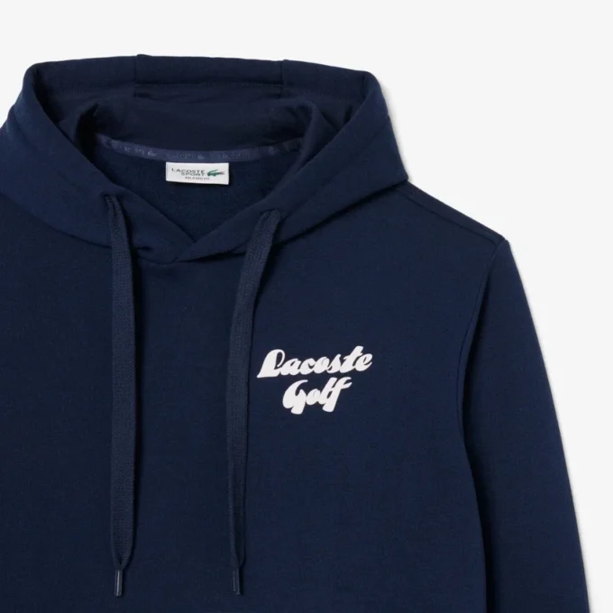 Golfhoodie i tryckt fleece för herr Golfhoodie i tryckt fleece för herr